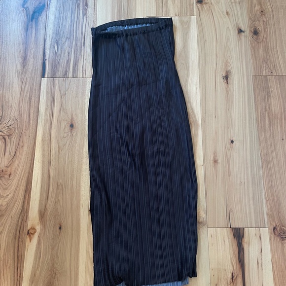 Arthur apparel Floral Black Strapless dress size 2 - Picture 4 of 4